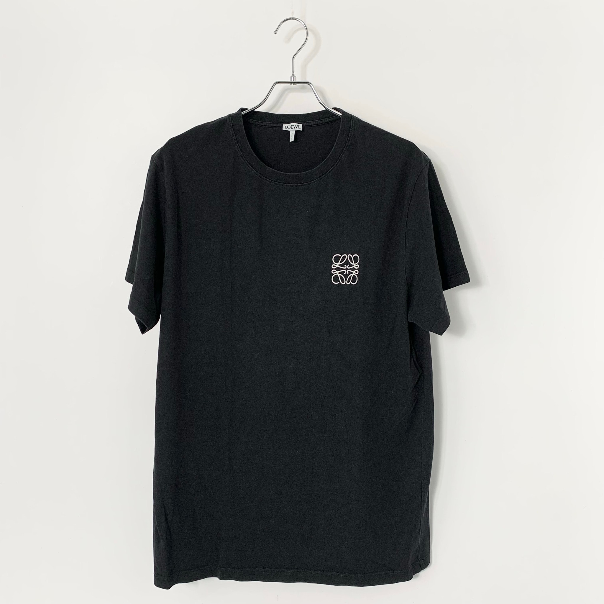 LOEWE Monogram Logo Crew Neck T shirt  "Black"