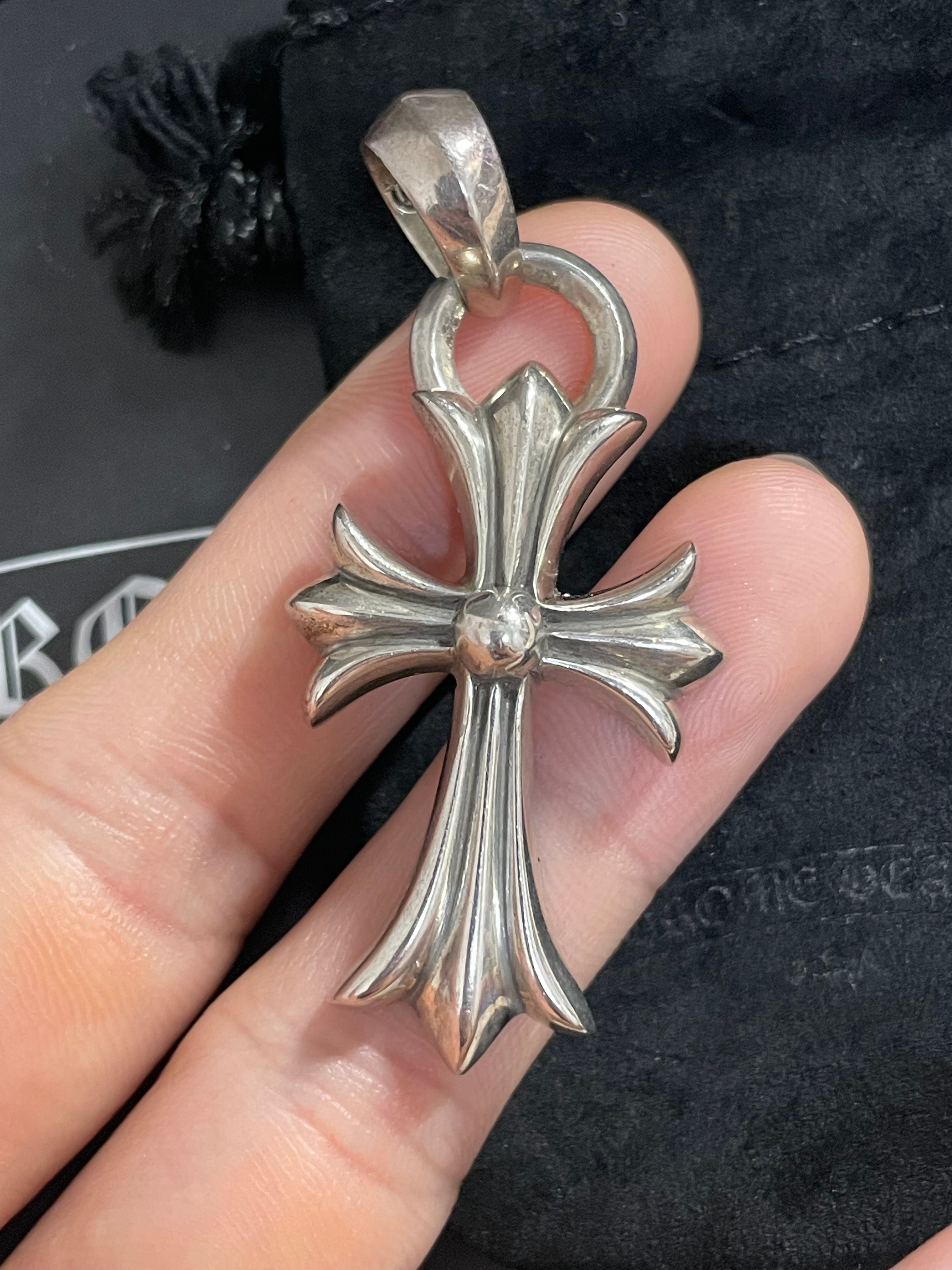 Chrome Hearts CH Cross Pendant Small / Plain Bail "Silver"