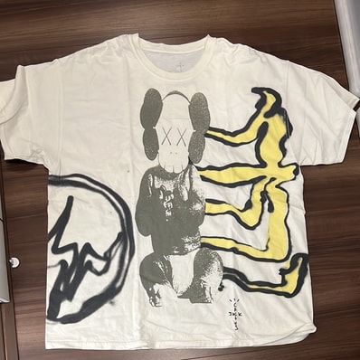 Travis Scott Cactus Jack x KAWS For Fragment Tee "White"
