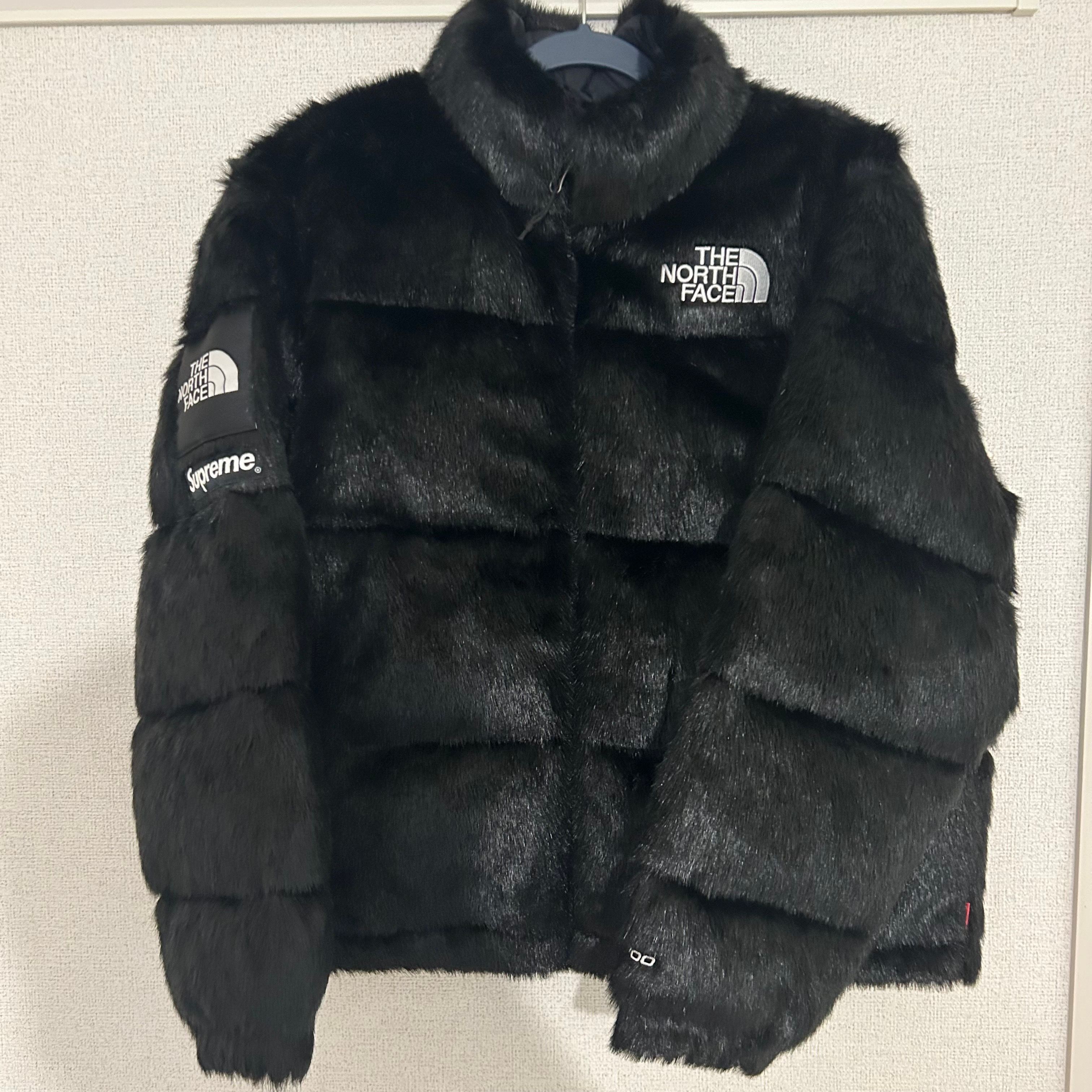 Supreme x The North Face Faux Fur Nuptse Jacket "Black"