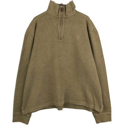 古着 ラルフローレン Ralph Lauren POLO by Ralph Lauren ハーフジップスウェットシャツ トレーナー メンズM相当/eaa591518