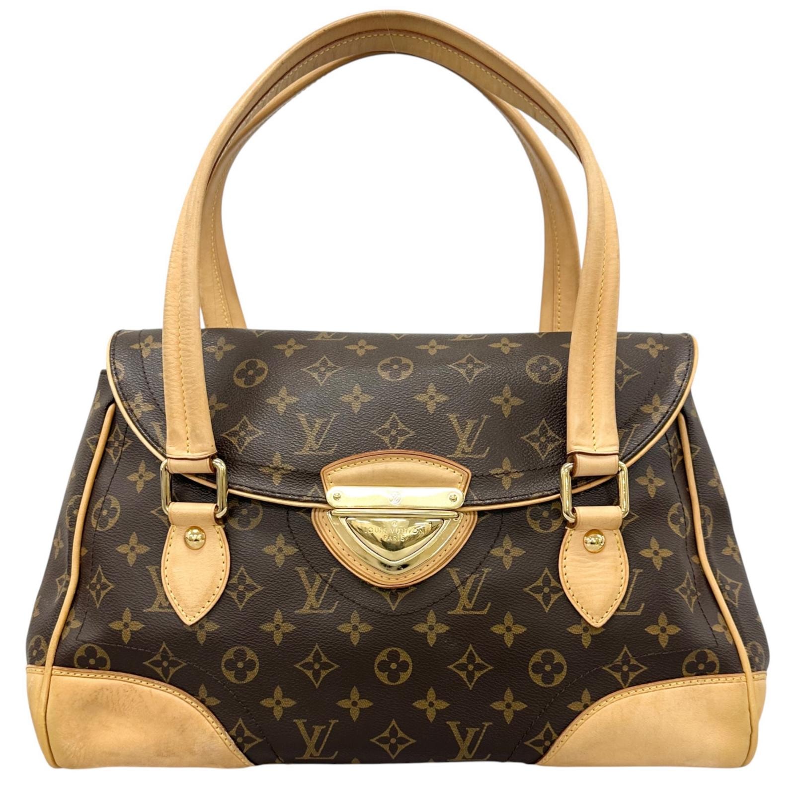 美品 LOUIS VUITTON ルイ・ヴィトン モノグラム ビバリーGM M40120 ハンドバッグ モノグラムキャンバス ブラウン レディース【中古】