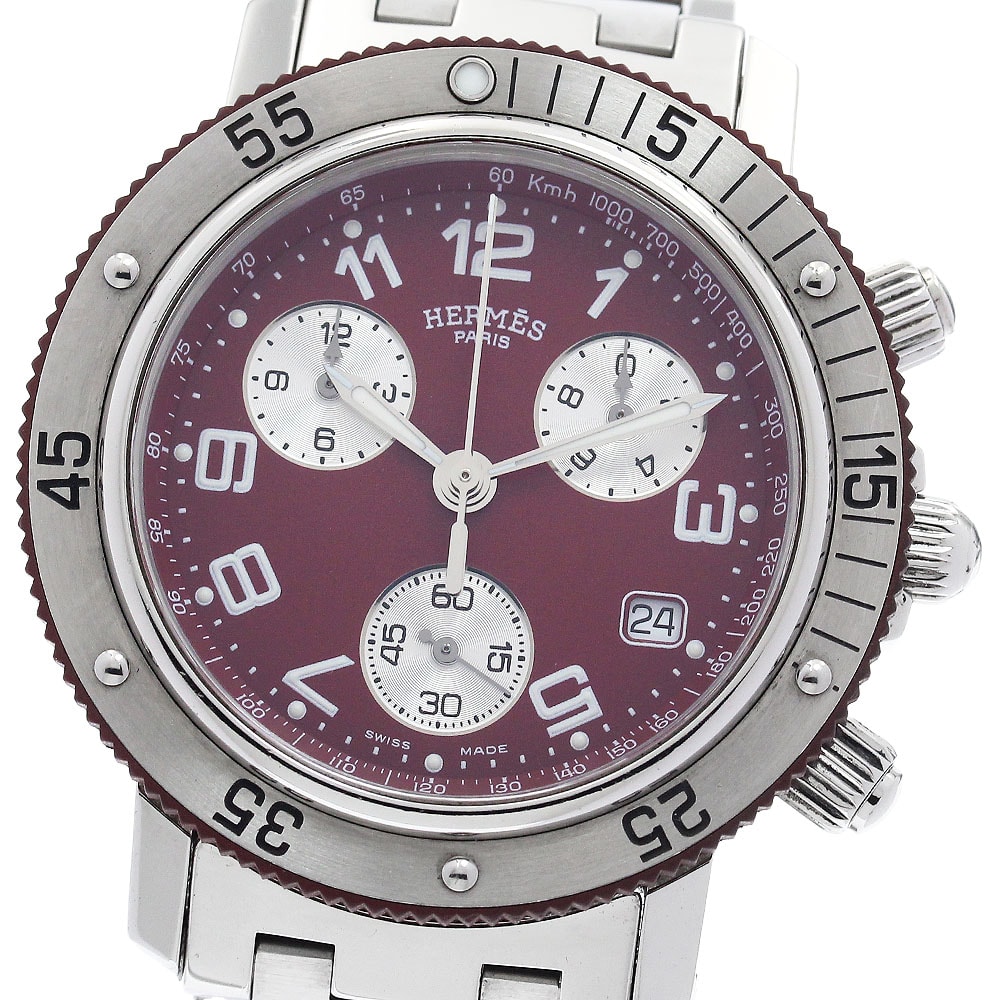 エルメス クリッパーダイバー クロノグラフ CL2.918 メンズ 【中古】