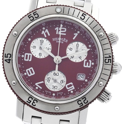 エルメス クリッパーダイバー クロノグラフ CL2.918 メンズ 【中古】