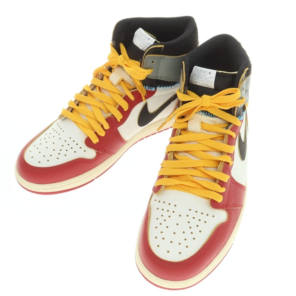 【中古】【未使用】ユニオン UNION × NIKE 2025年春夏 AIR JORDAN 1 RETRO スニーカー レッドxホワイト系【サイズ27cm】【メンズ】