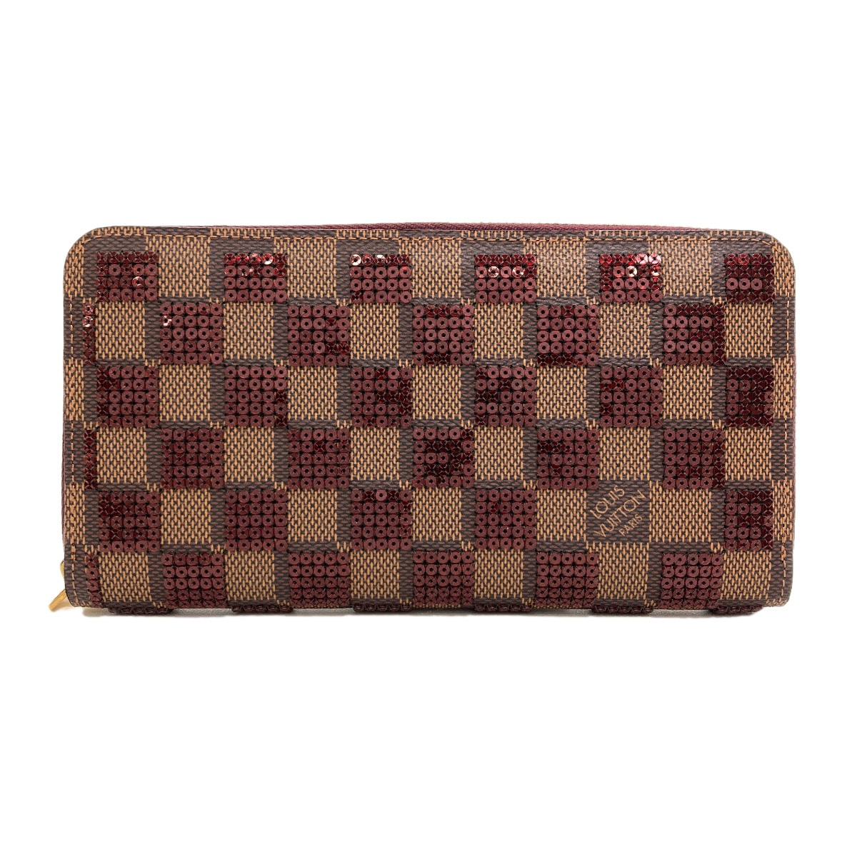 LOUIS VUITTON ルイヴィトン N63174 ジッピー・ウォレット 長財布(小銭入れあり) ダミエ・パイエット レディース [中古]