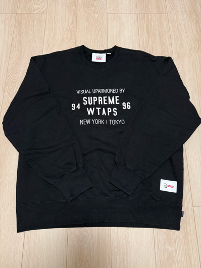 Supreme x WTAPS Crewneck "Black" 21274SPD-CSM03S