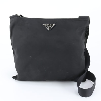 ■美品 プラダ テスート ナイロントライアングルロゴショルダーバッグ