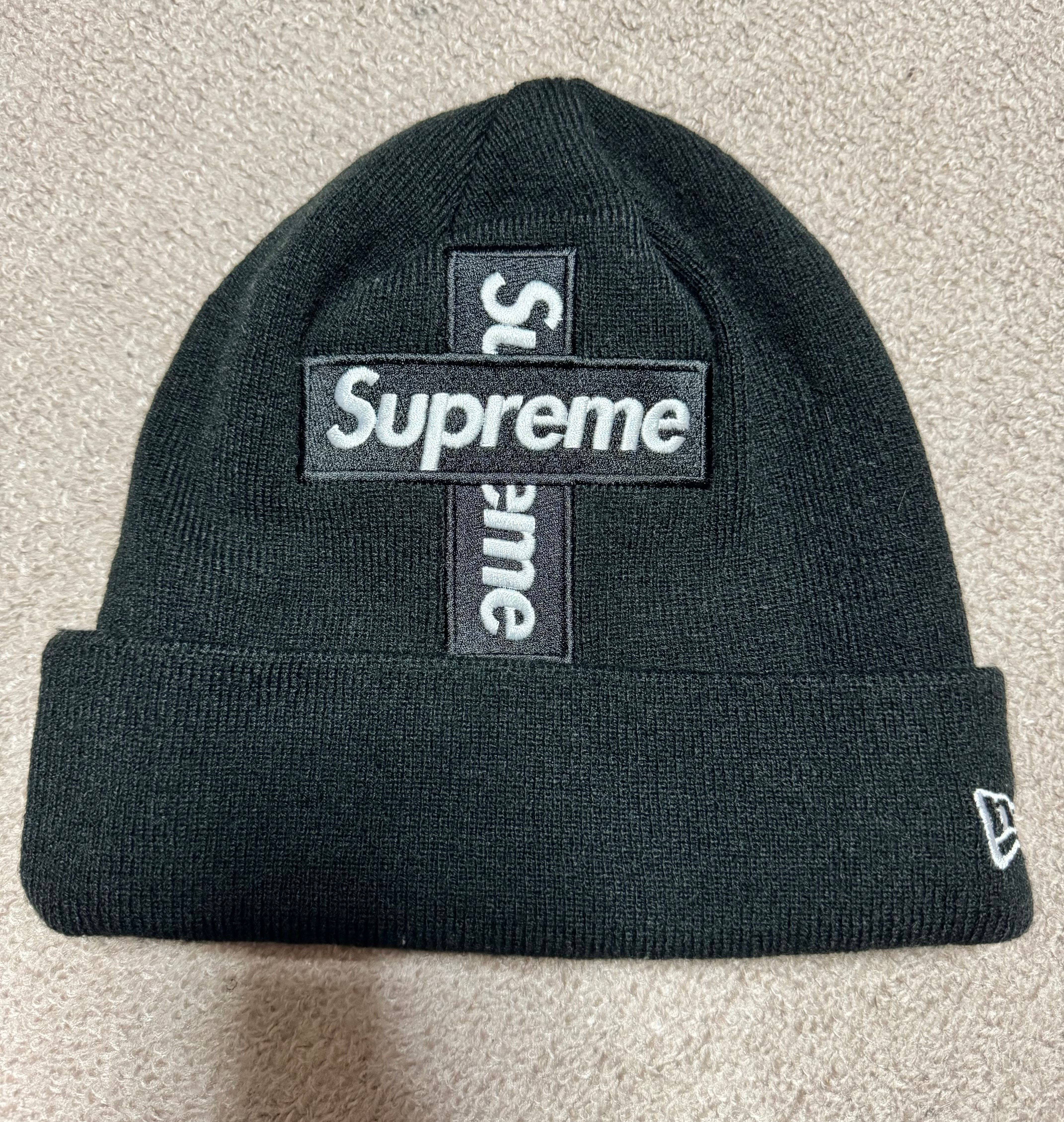 Supreme New Era® Cross Box Logo Beanie "Black"