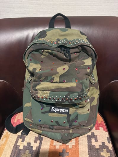 Supreme x b.b. Simon Denim Backpack "Woodland Camo"