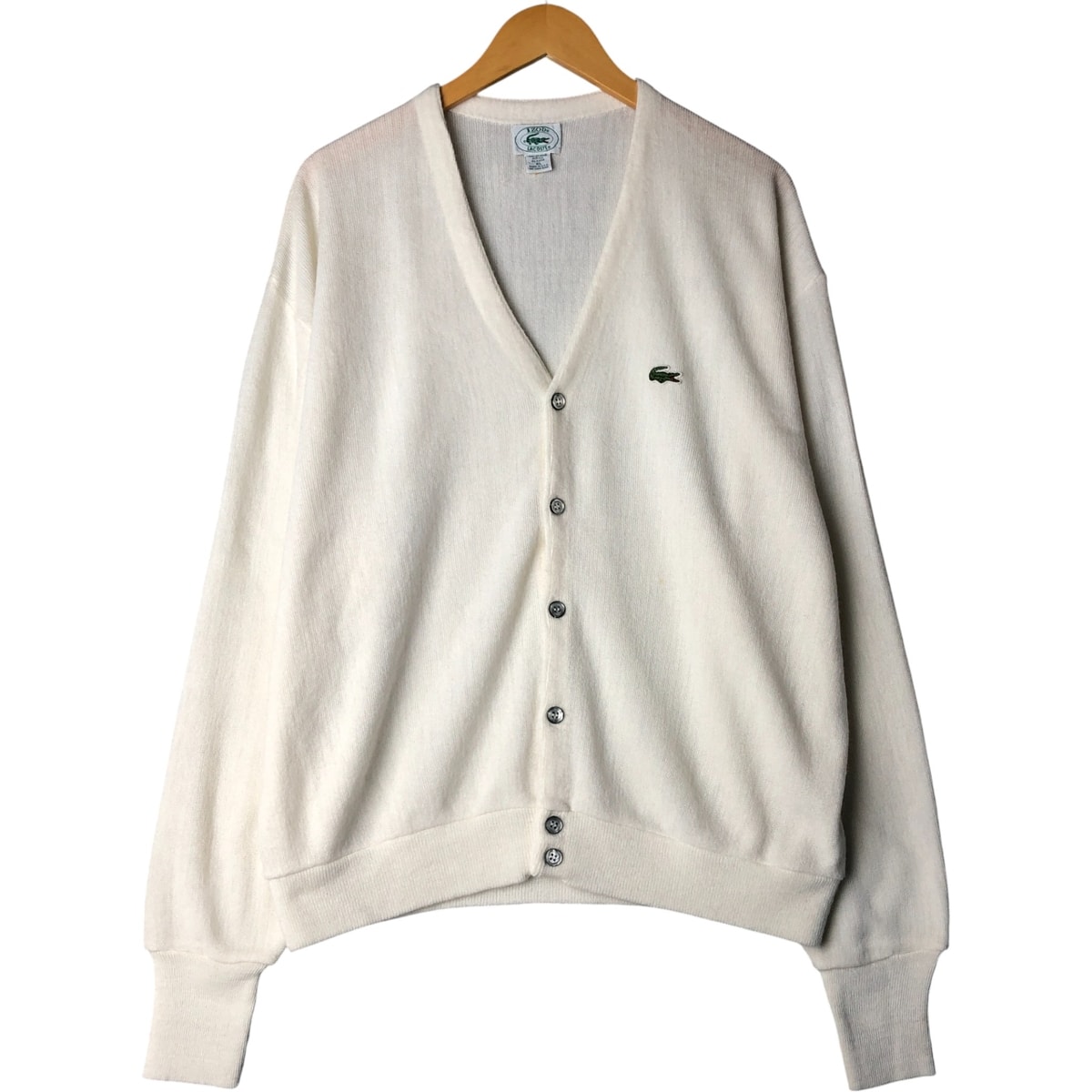 古着 80~90年代 ラコステ LACOSTE IZOD アクリルニットカーディガン USA製 メンズXL相当 ヴィンテージ/eaa595833