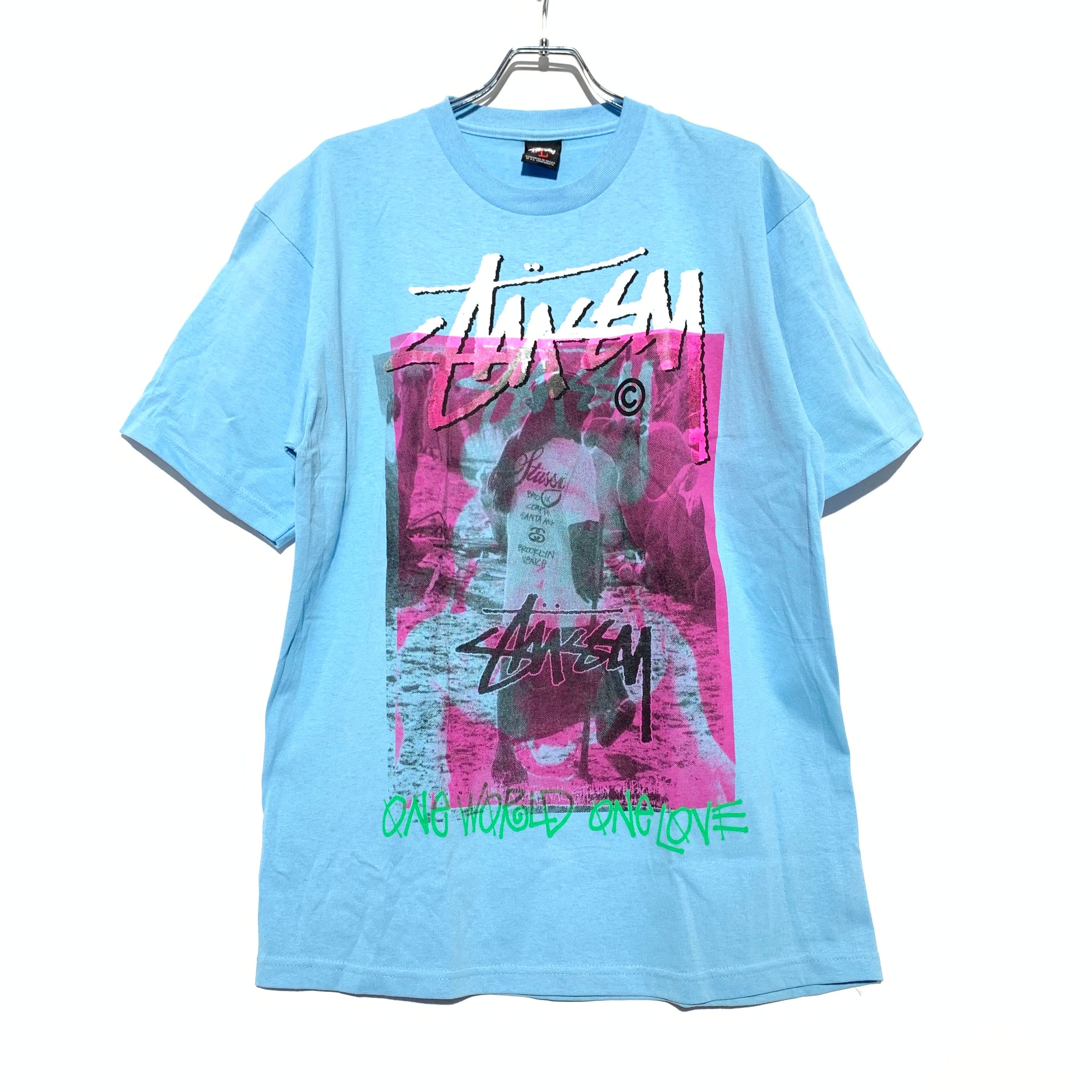 STUSSY One World One Love Tee Blue
