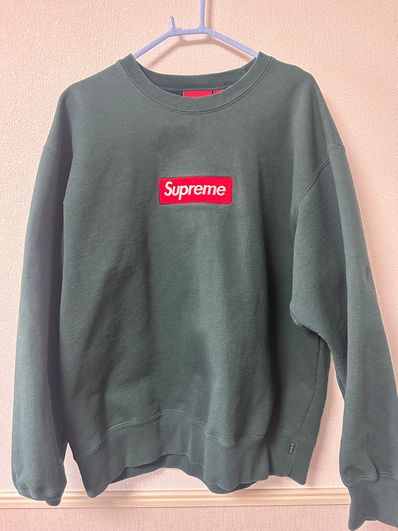 Supreme Box Logo Crewneck "Dark Pine" (22FW)