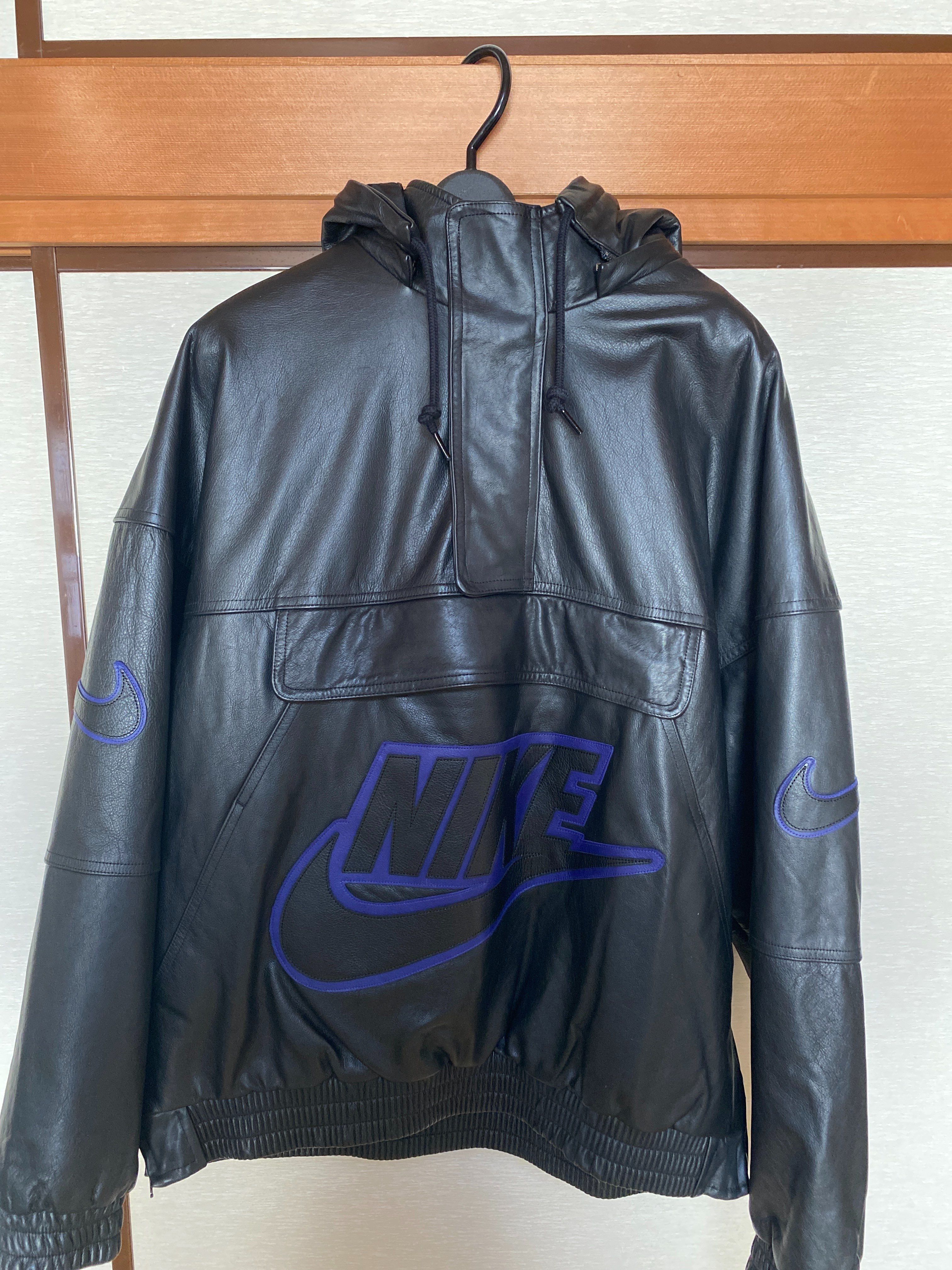 Supreme / Nike® Leather Anorak "Black"
