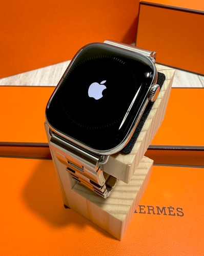 新品同様★定価以外価格★HERMES(エルメス) Series 11 ケース & Apple Watch Hermès シンプルトゥール 《グランH》 46 mm