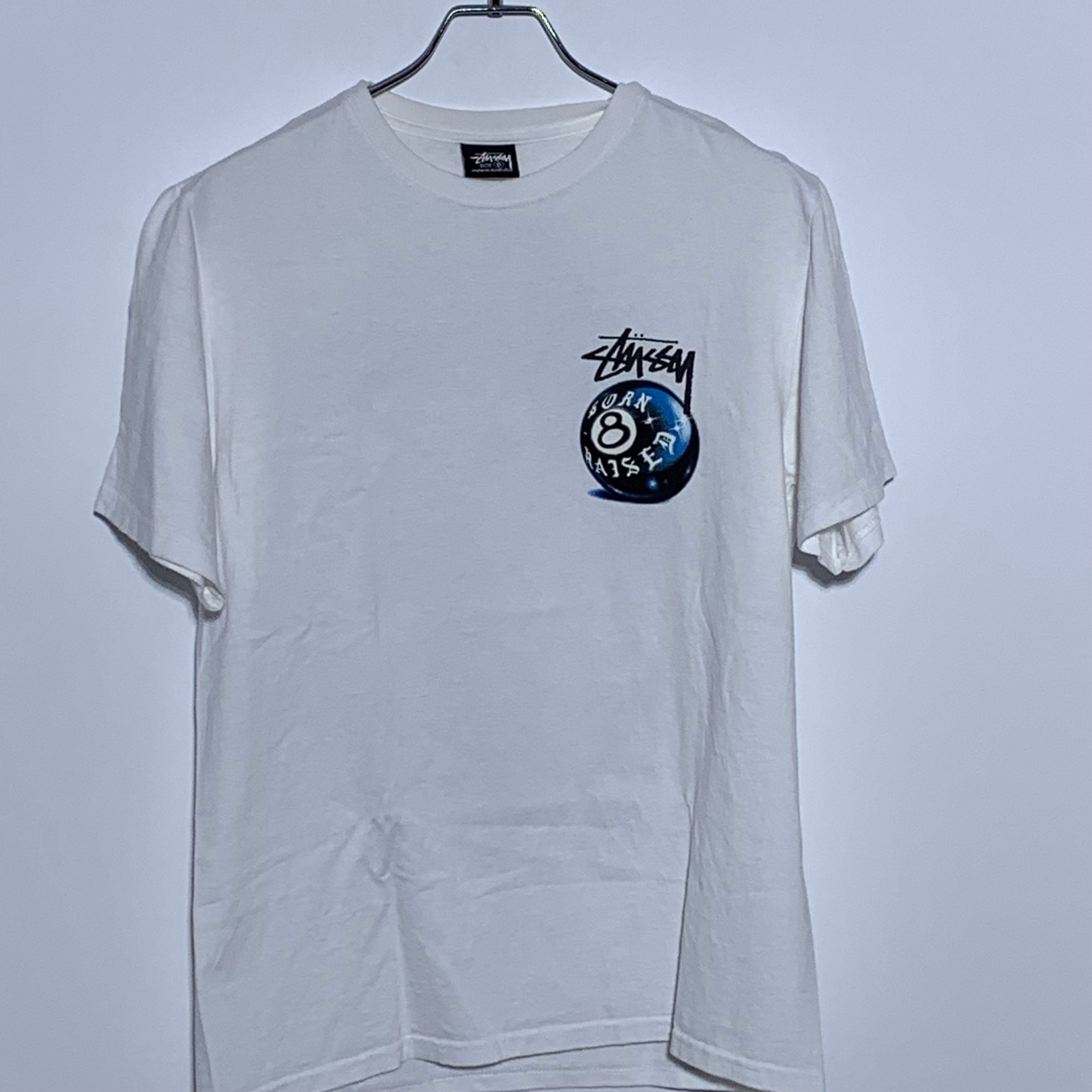 Stussy Born x Raised 8 Ball Tee "White"