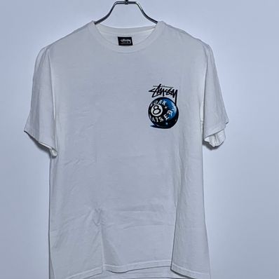 Stussy Born x Raised 8 Ball Tee "White"