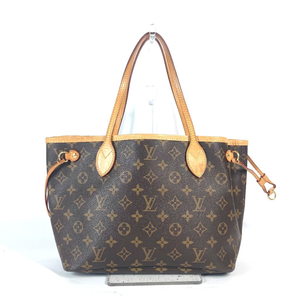 ルイヴィトン LOUIS VUITTON ネヴァーフルPM M41245 モノグラム トートバッグ カバン 肩掛け ポーチ付き ショルダーバッグ モノグラムキャンバス ピヴォワンヌ ブラウン