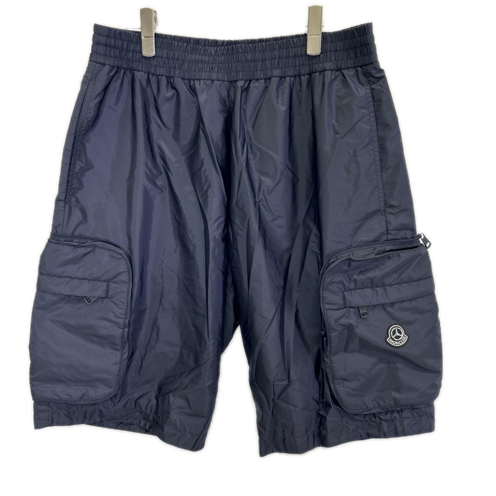 モンクレール 【×MERCEDES-BENZ BY NIGO】 24年製 ネイビー ナイロン BERMUDA/バミューダ ショートパンツ 3