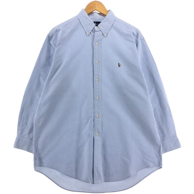 古着 ラルフローレン Ralph Lauren YARMOUTH 長袖 ボタンダウンストライプシャツ メンズXL相当/eaa521474