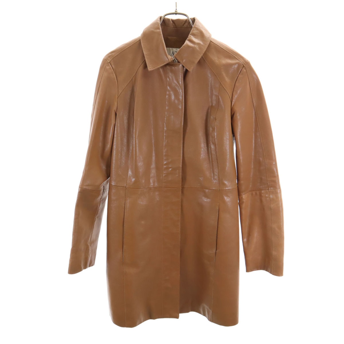 ARMANI EXCHANGE アルマーニエクスチェンジ 90s オールド レザーコート S キャメル