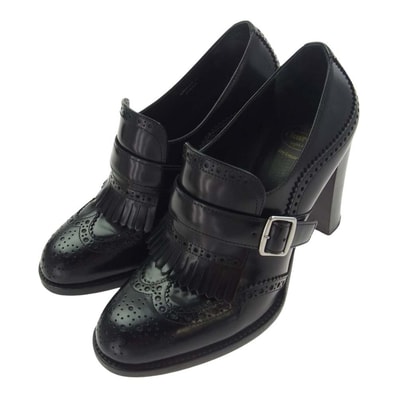 CHURCH'S チャーチ その他靴 sibylle 90 SIBYLLE レザー フリンジ パンプス ブラック系 EU37【中古】