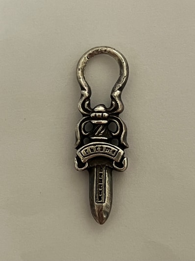 クロムハーツ CHROME HEARTS 【#5 DAGGERZIP2】#5 ダガージップ丸型シルバーネックレス トップ