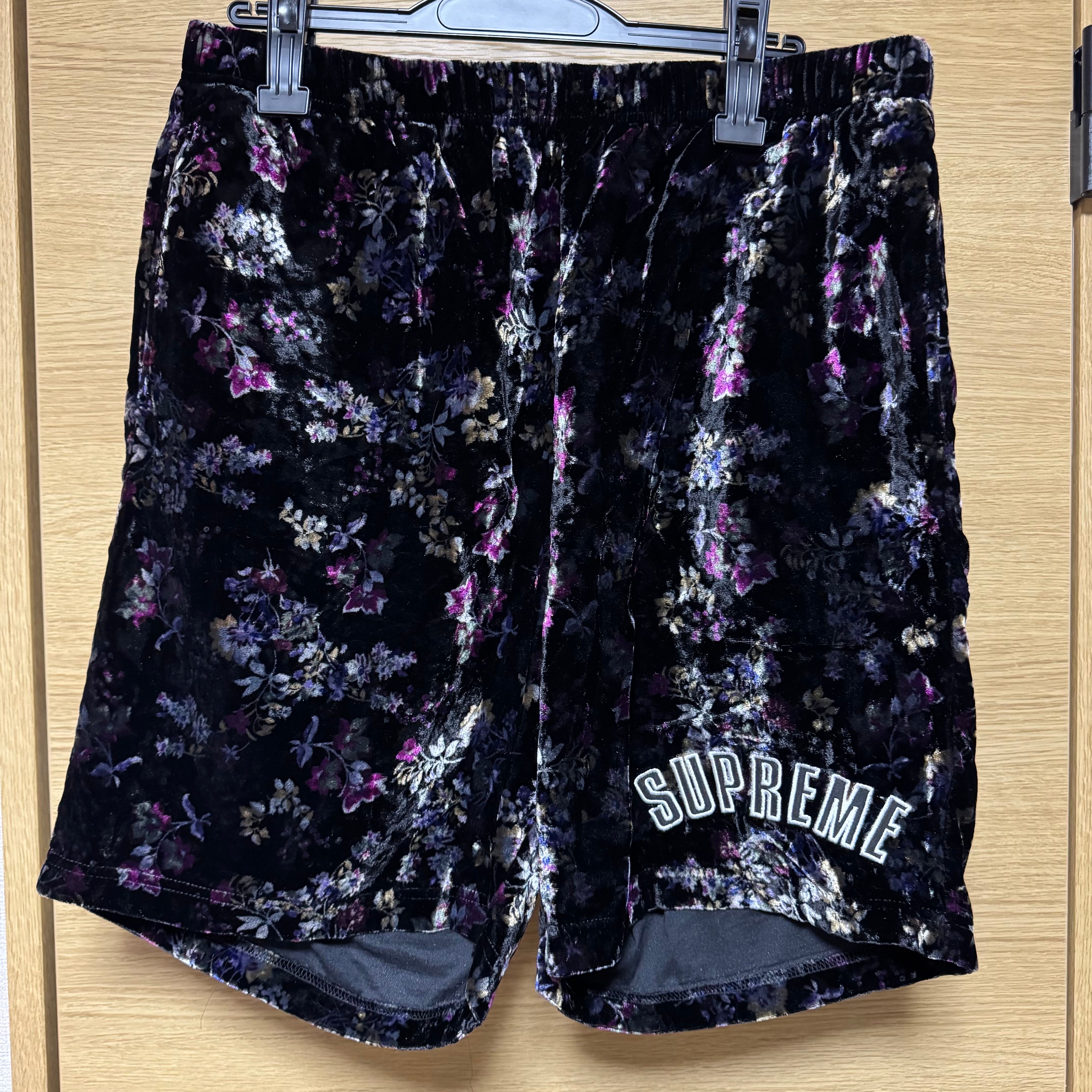 Supreme Floral Velour Short Mサイズ Supreme Floral Velour Short 