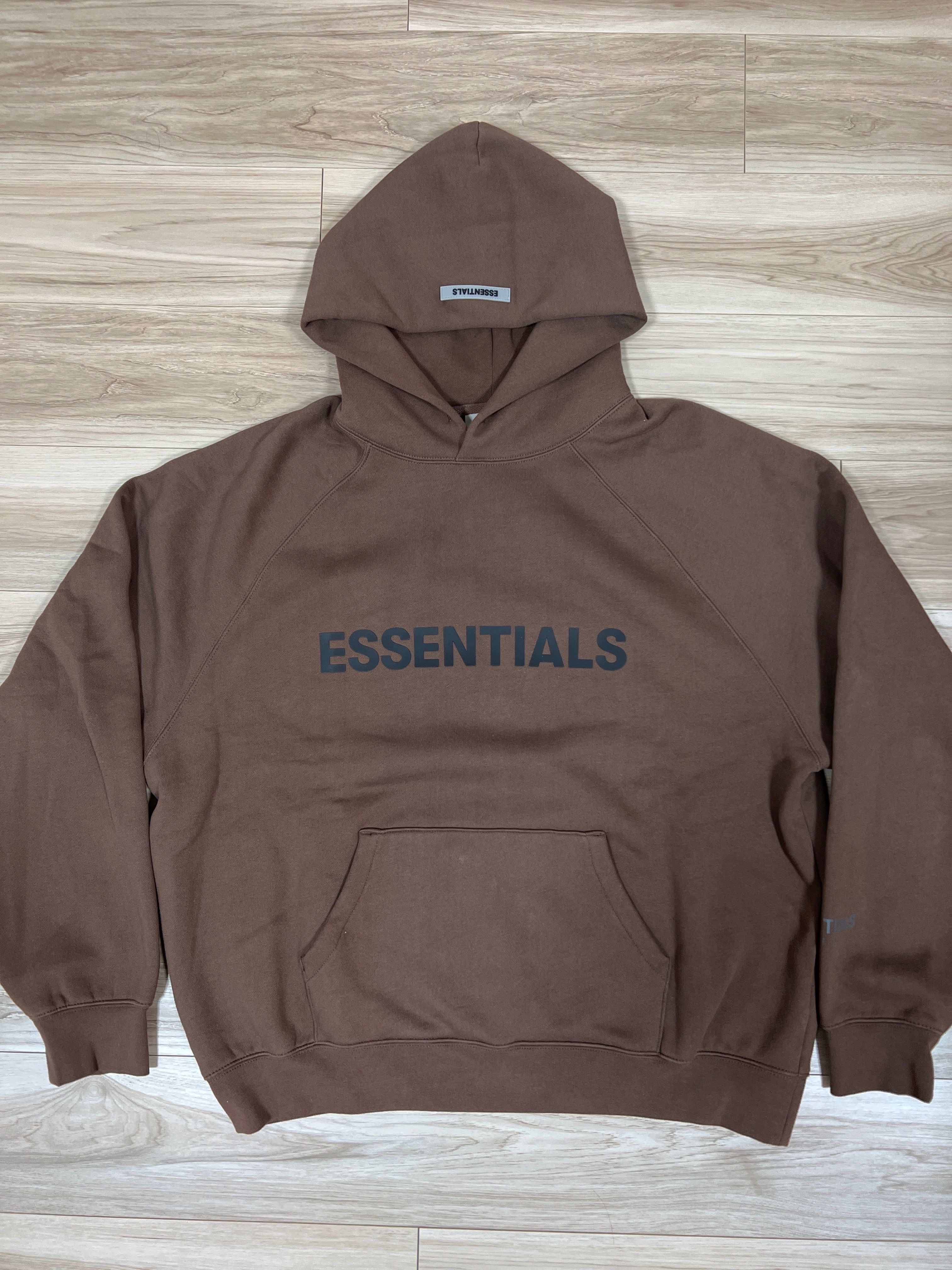 FEAR OF GOD ESSENTIALS / SSENSE 3D Silicon Applique Pullover Hoodie "Rain Drum"