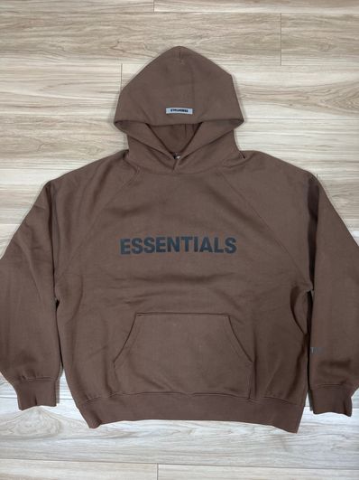 FEAR OF GOD ESSENTIALS / SSENSE 3D Silicon Applique Pullover Hoodie "Rain Drum"