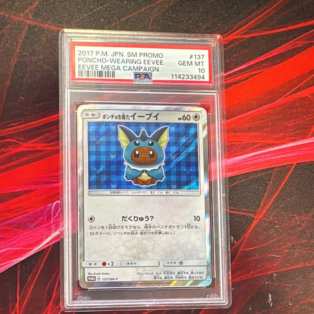 PSA9】ポンチョを着たイーブイ: プロモ[SM-P 137](プロモーション