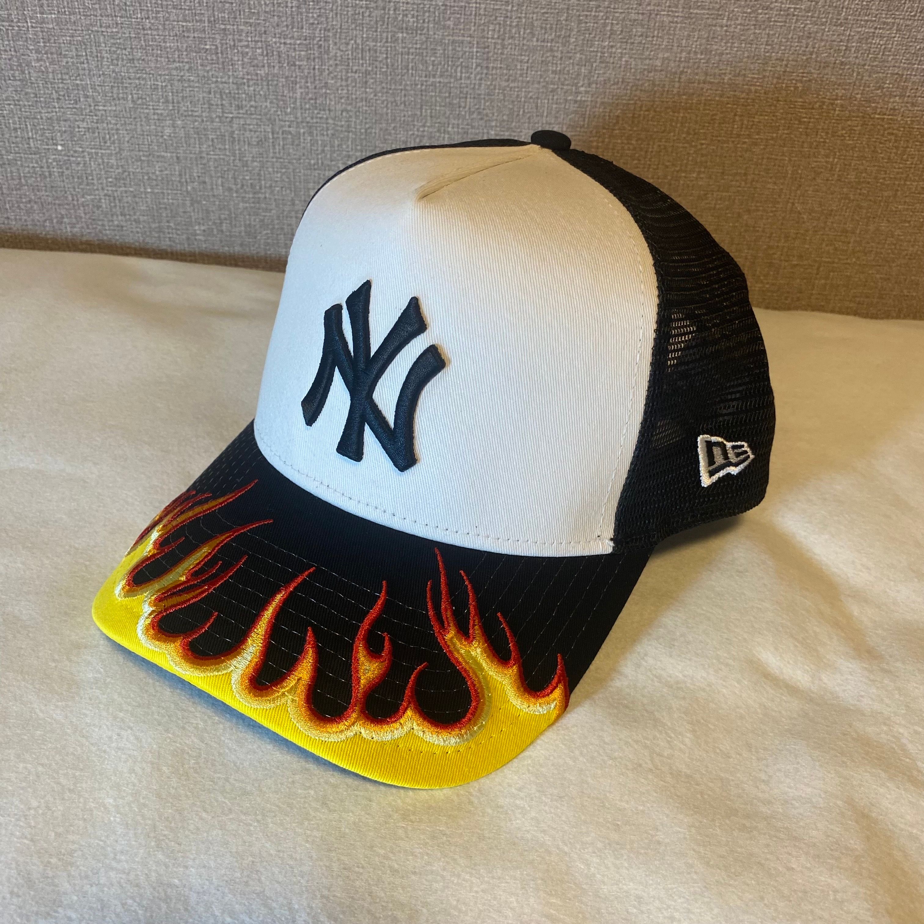 NEW ERA 9FORTY メッシュキャップ トラッカーキャップ 炎デザイン