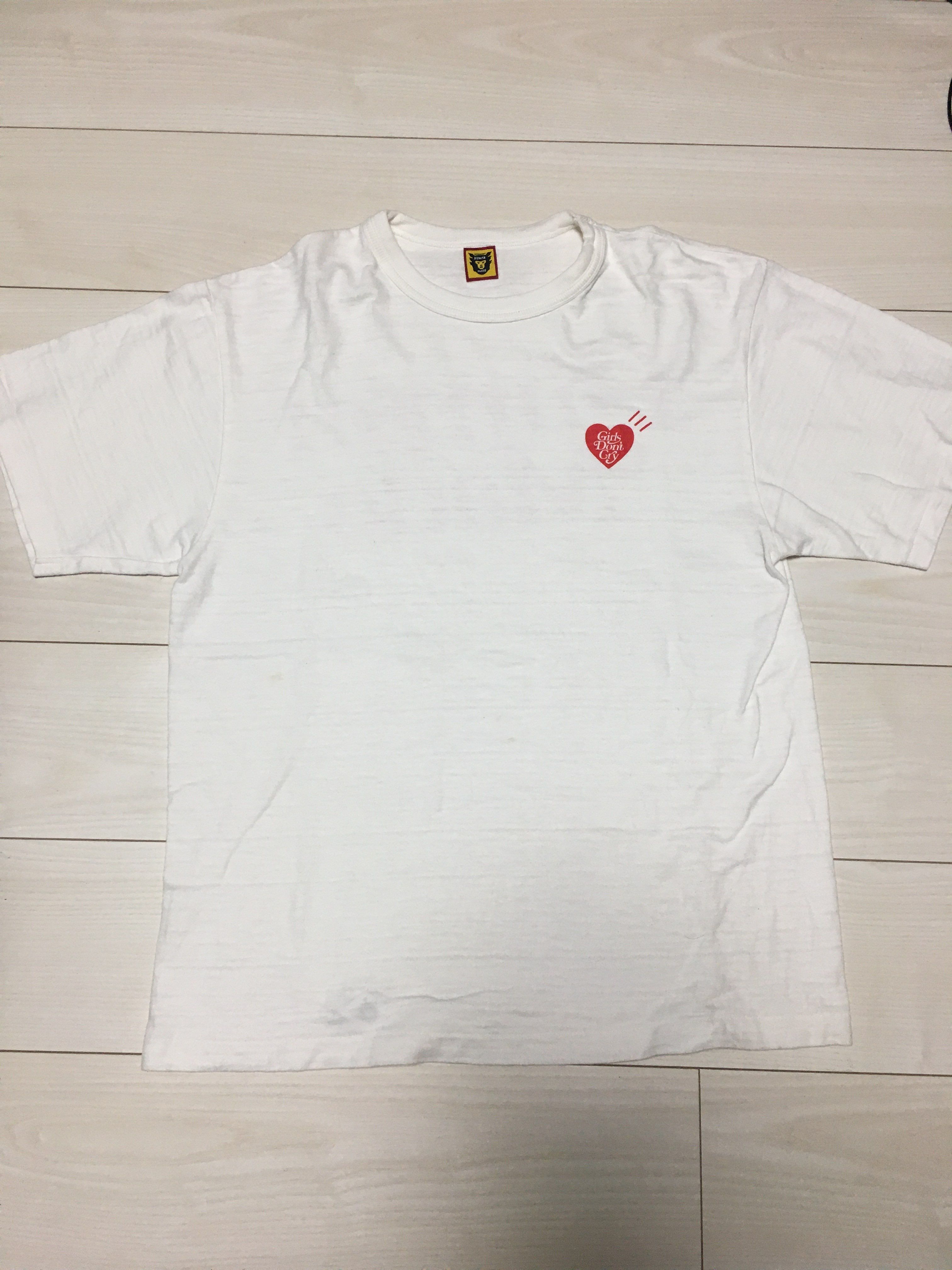 HUMAN MADE Girls Don't Cry Tee 2 "White" / VERDY