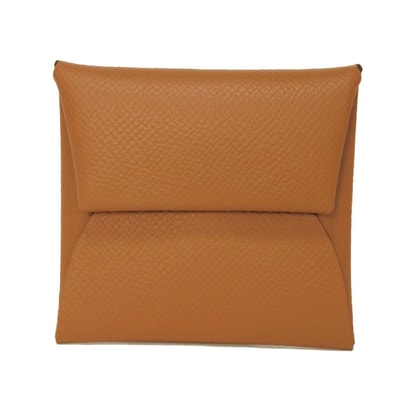 HERMES エルメス バスティア エプソン カーフ ブラウン キャメル スナップボタン フラップ 小銭入れ 財布 未使用 ヴォーエプソン ゴールド コインケース H041054CK37