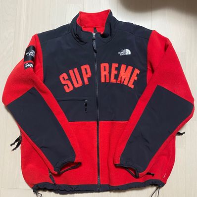 Supreme x The North Face Arc Logo Denali Fleece Jacket "Red"
