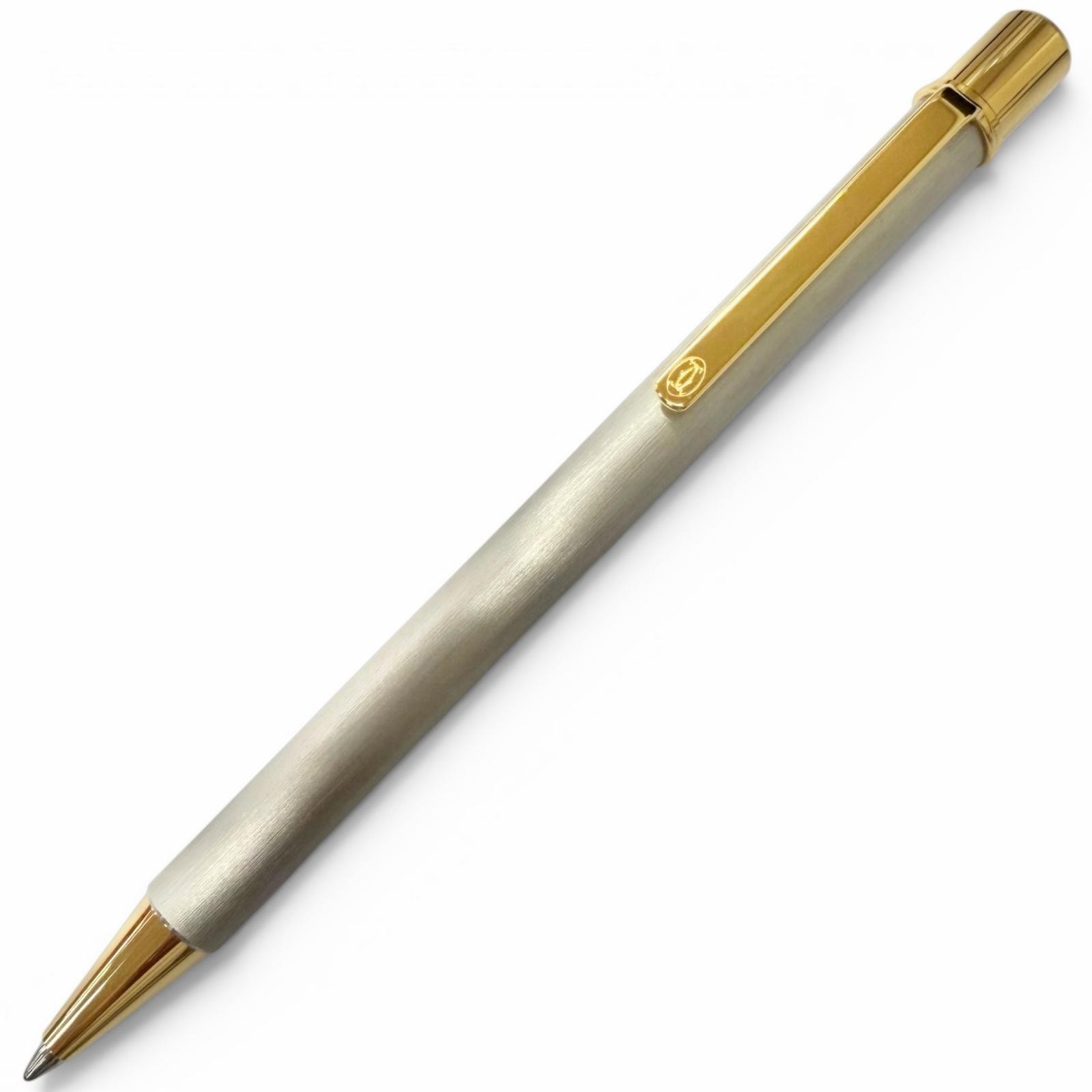 極美品 カルティエ ボールペン マスト ドゥ カルティエ シルバー メンズ