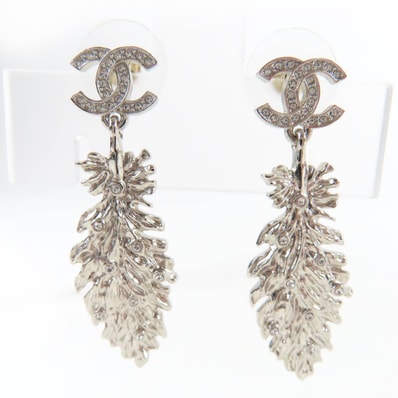 美品 シャネル ピアス シルバー レディース B25S ABF701