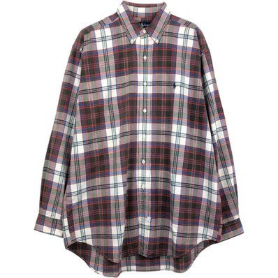 古着 ラルフローレン Ralph Lauren 長袖 ボタンダウンチェックシャツ メンズL相当/eaa661340