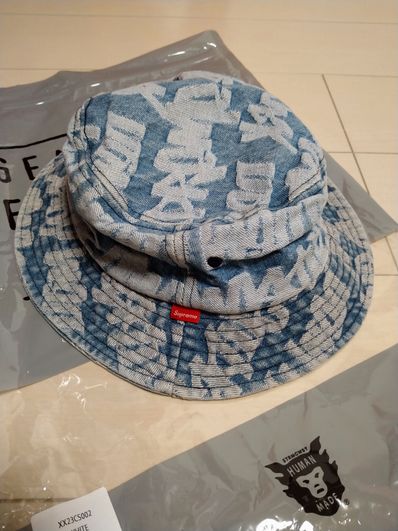 Supreme Fat Tip Jacquard Denim Crusher "Blue"