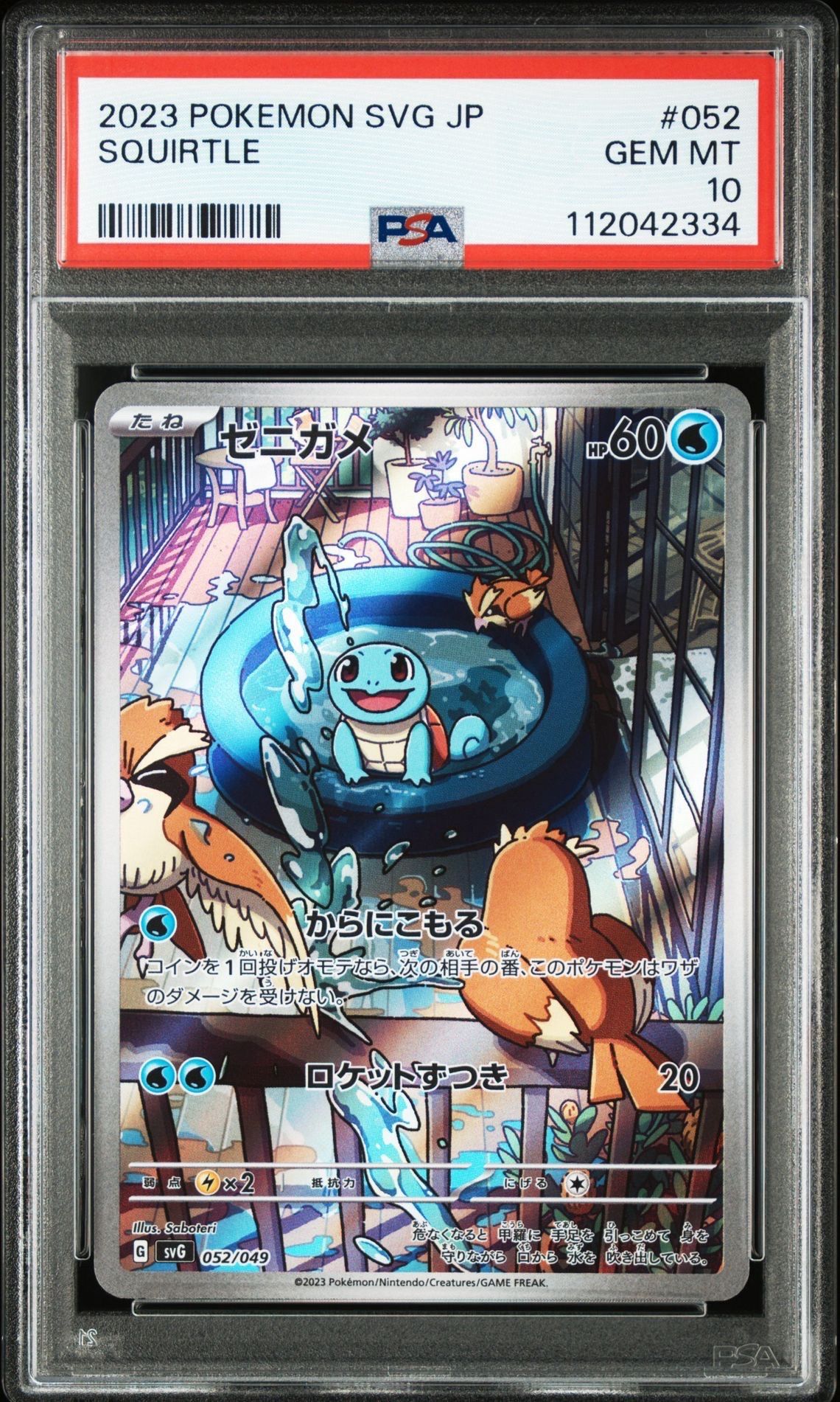 ゼニガメ :フルイラスト [SVG 052/049](スペシャルデッキセットex「フシギバナ・リザードン・カメックス」)