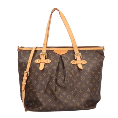 ルイヴィトン パレルモGM モノグラム ショルダーバッグ モノグラムキャンバス M40146 ブラウン レディース LOUIS VUITTON 中古