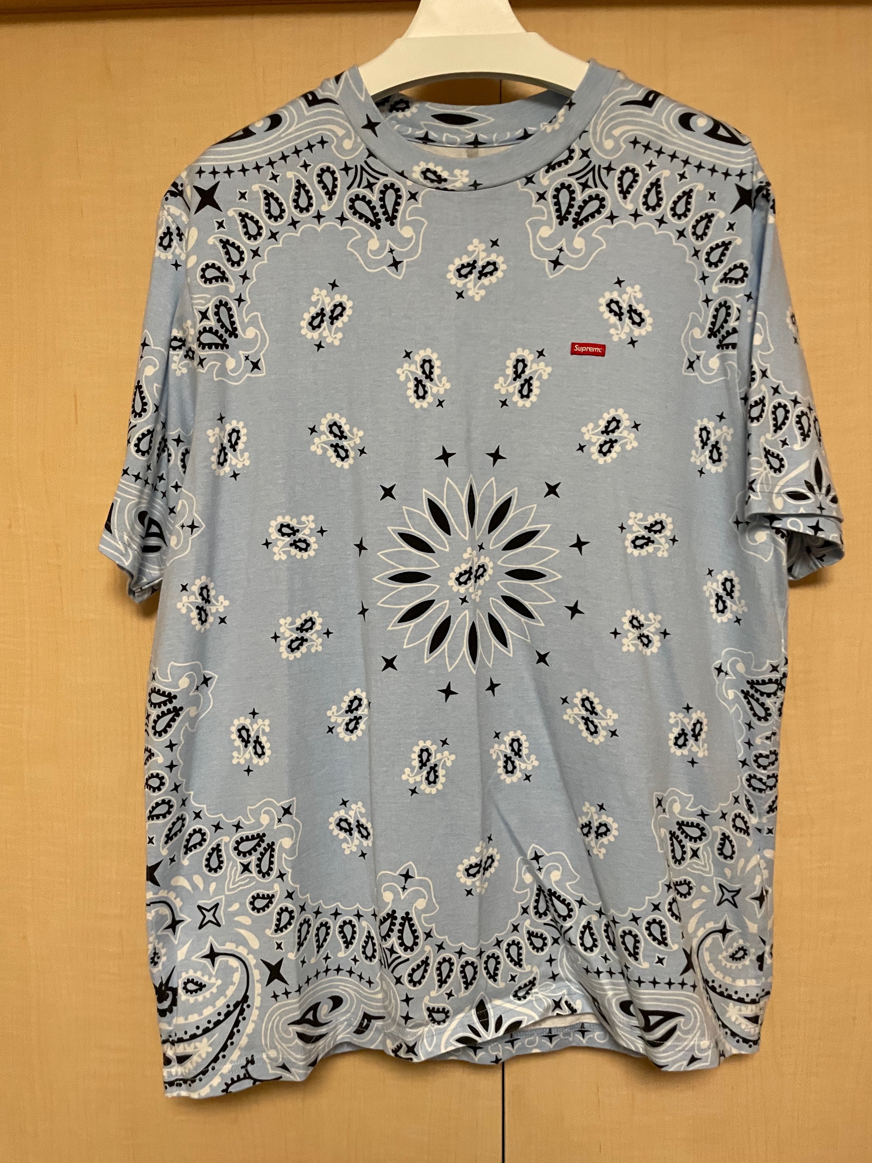 Supreme Small Box Tee "Bandana Blue"(21SS)