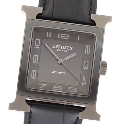 ☆極美品 ★箱・保 エルメス Hウォッチ HH5.841c メンズ 【中古】