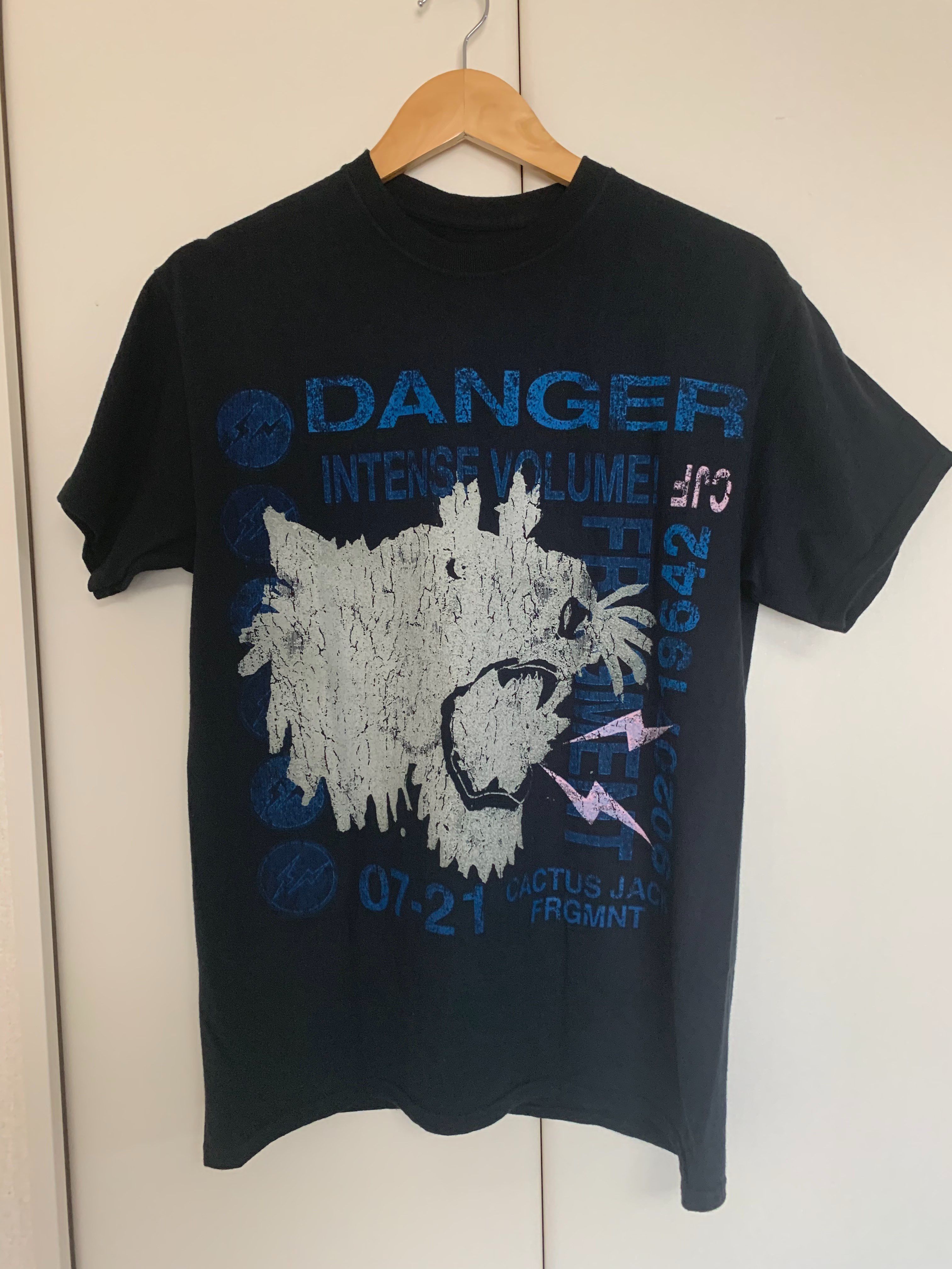 Travis Scott Cactus Jack For Fragment Danger Tee "Black"