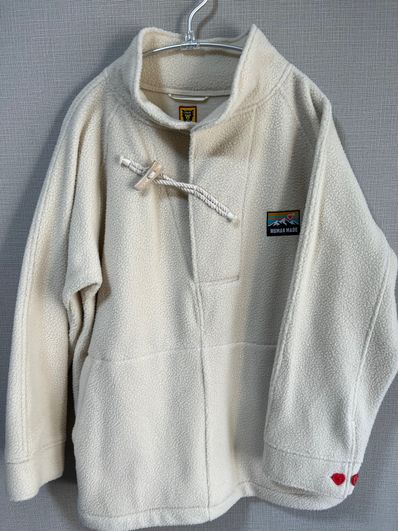 HUMAN MADE OUTDOOR P/O FLEECE JACKET "White"