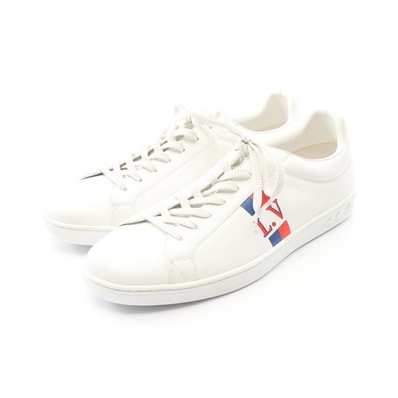 ルイ・ヴィトン LOUIS VUITTON ルクセンブルグライン スニーカー 靴 レザー メンズ ホワイト系 【中古】