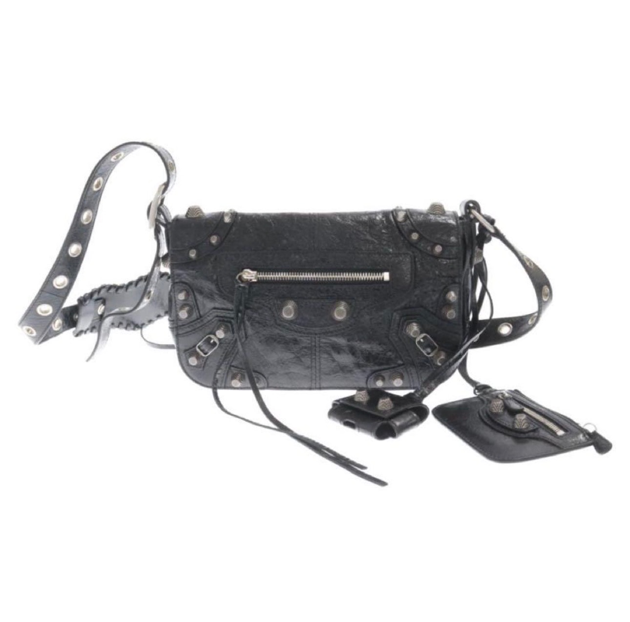 BALENCIAGA Le Cagole XS Flap Bag "Black"