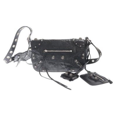 BALENCIAGA Le Cagole XS Flap Bag "Black"