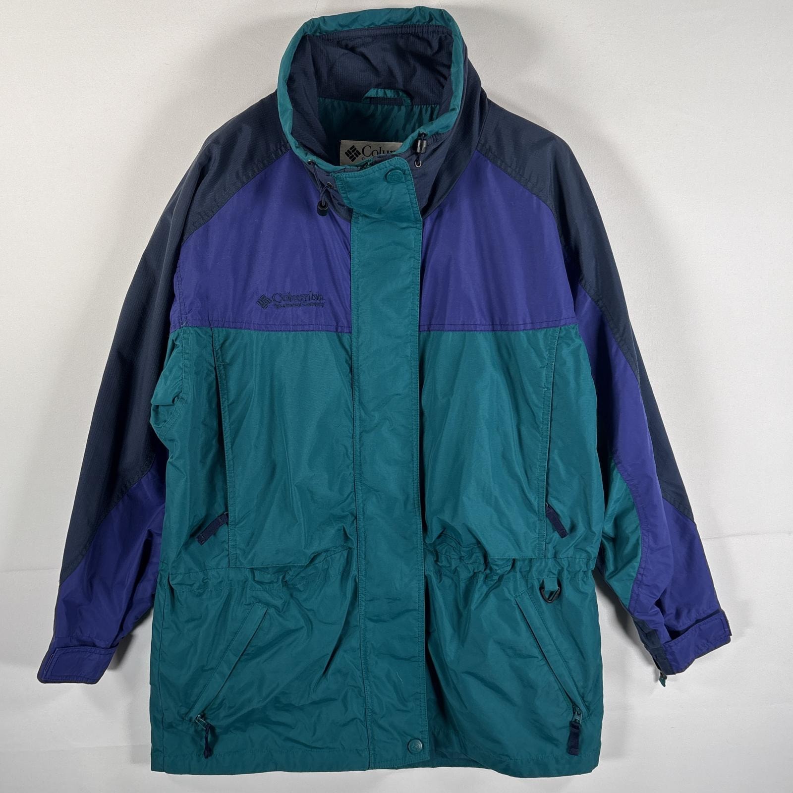 古着 00’s/00年代 コロンビア Columbia ナイロンジャケット マウンテンライトジャケット ウェストコード L  グリーン系 レディース