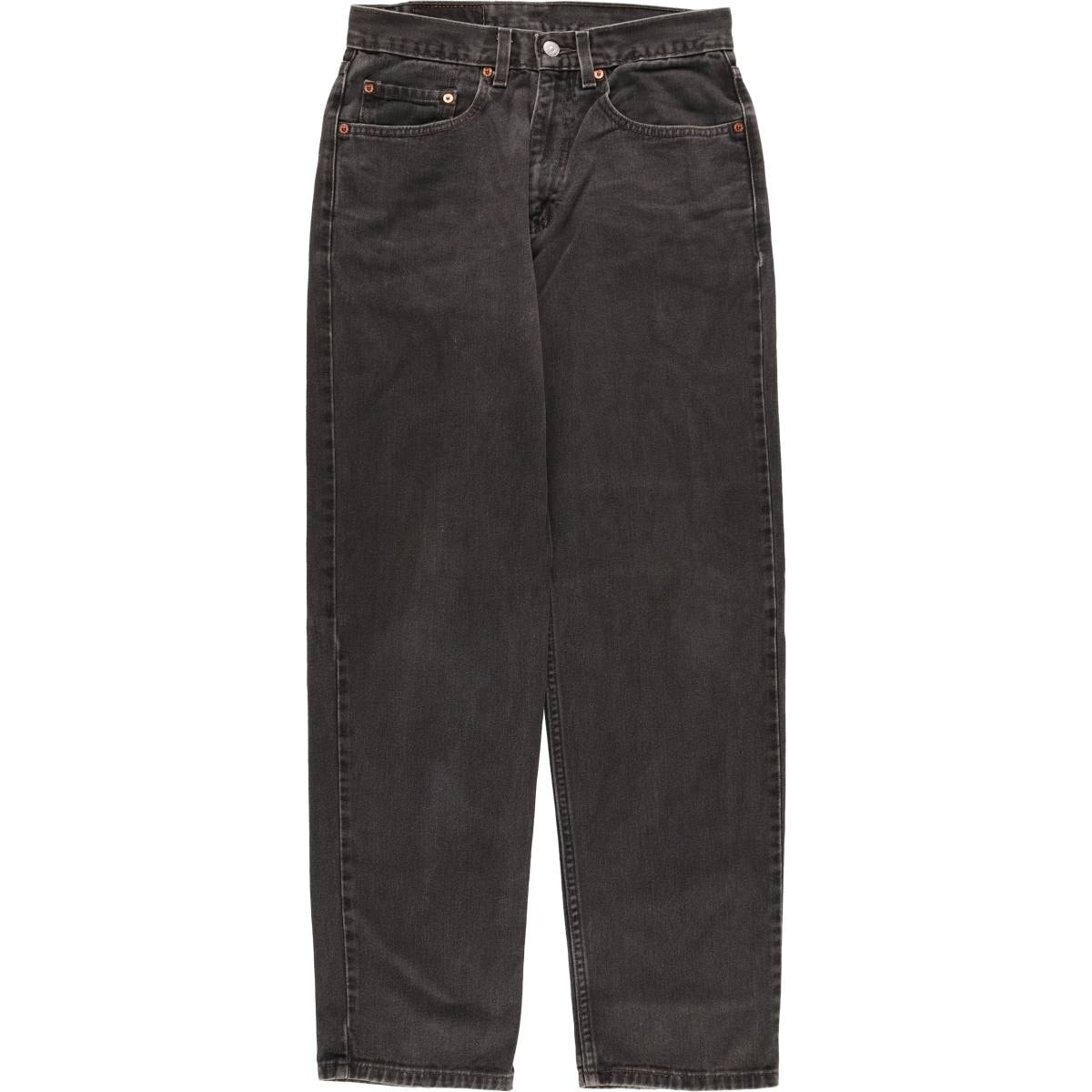 古着 00年代 リーバイス Levi's 550 RELAXED FIT ブラックデニム テーパードデニムパンツ メンズw30相当/eaa419486